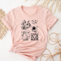 cat portrait shirt, cat lover shirt, cat crewneck, cat owner shirt, cat sweatshirt, aesthetic cat shirt, retro cat tee,