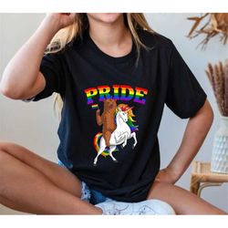 pride unicorn shirt, pride bear shirt, gay rights shirt, lgbtq shirt, equality shirt, human rights shirt, rainbow shirt,