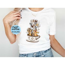 disney chip and dale teacup shirt, disney chip and dale safari balloon shirt, disney family trip tee, disney tea party t
