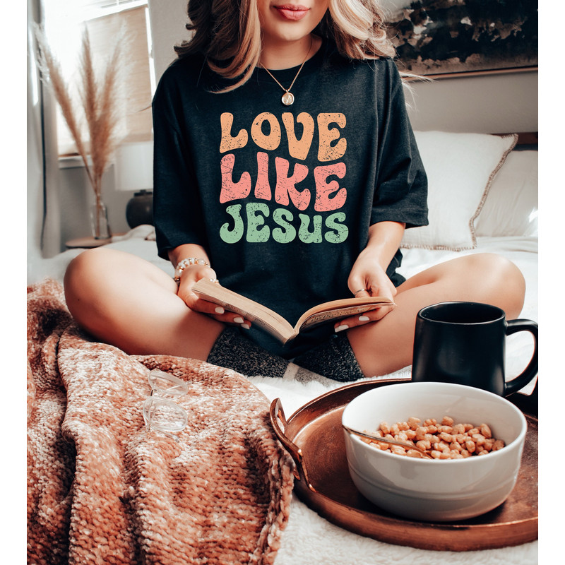 Love Like Jesus Sweatshirt,Jesus Lover Shirt,Trendy Sweatshirt,Aesthetic Sweatshirt,Religious Tshirt,Faith Sweatshirt,Christian Apparel Gift - 1.jpg