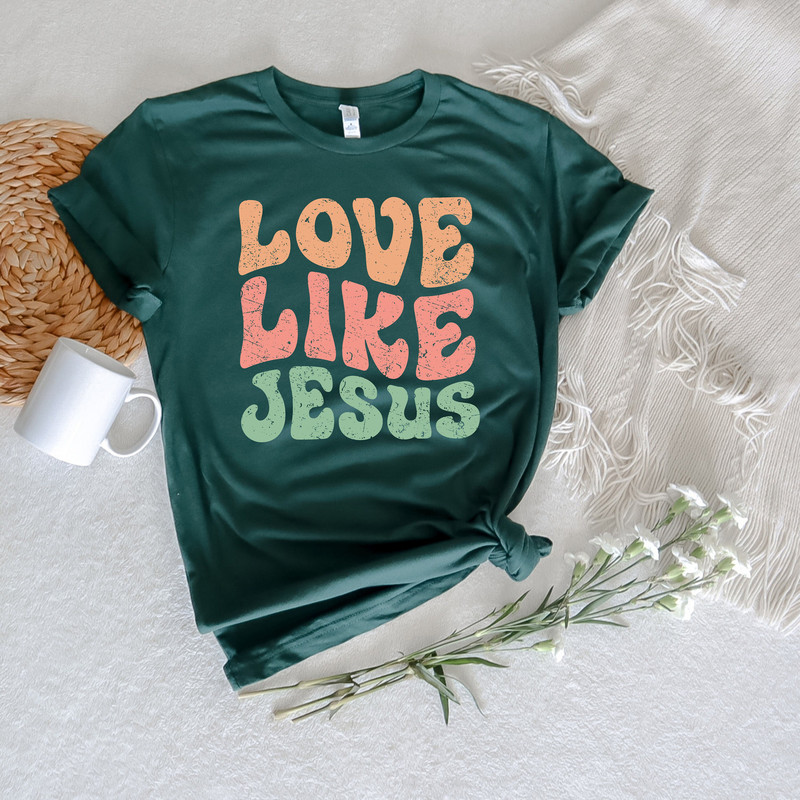 Love Like Jesus Sweatshirt,Jesus Lover Shirt,Trendy Sweatshirt,Aesthetic Sweatshirt,Religious Tshirt,Faith Sweatshirt,Christian Apparel Gift - 2.jpg
