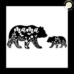 mama and baby bear svg, mommy svg, mom to be svg, mothers day svg