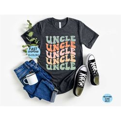 groovy uncle shirt, new uncle to be gift, retro uncle shirt, retro uncle gift shirt, fathers day gift, cool gift for bes