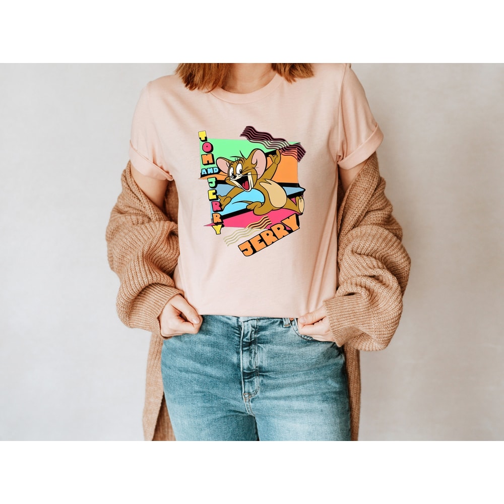 Cat And Mouse Shirt, Retro 90's Cartoon Shirt, Jerry Shirts, Old School Cartoon Gifts, Retro Gifts, Funny Mouse Shirt, Vintage Graphics - 3.jpg