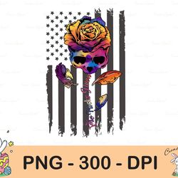 zero fucks given classic funny skull rainbow rose , love rose , vintage, skull petal, png sublimation print