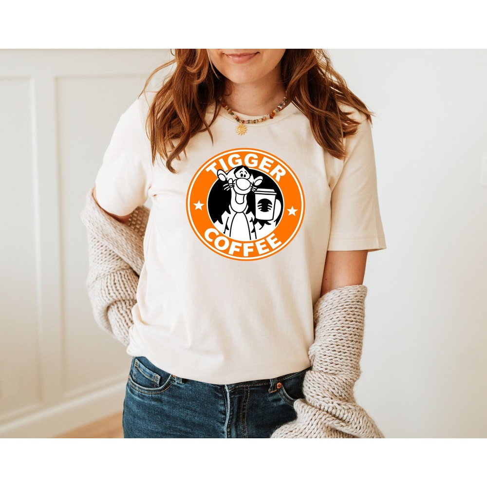 Tigger Coffee Shirt, Winnie the Pooh Shirts, Tigger Shirt, Disney Group Shirts, Winnie The Pooh Gift, Disney Family Shirt, Tigger Sweatshirt - 1.jpg