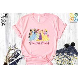 princess squad shirt, disney squad shirt, matching disney shirts, disney vacation shirts, disney princess shirts, family