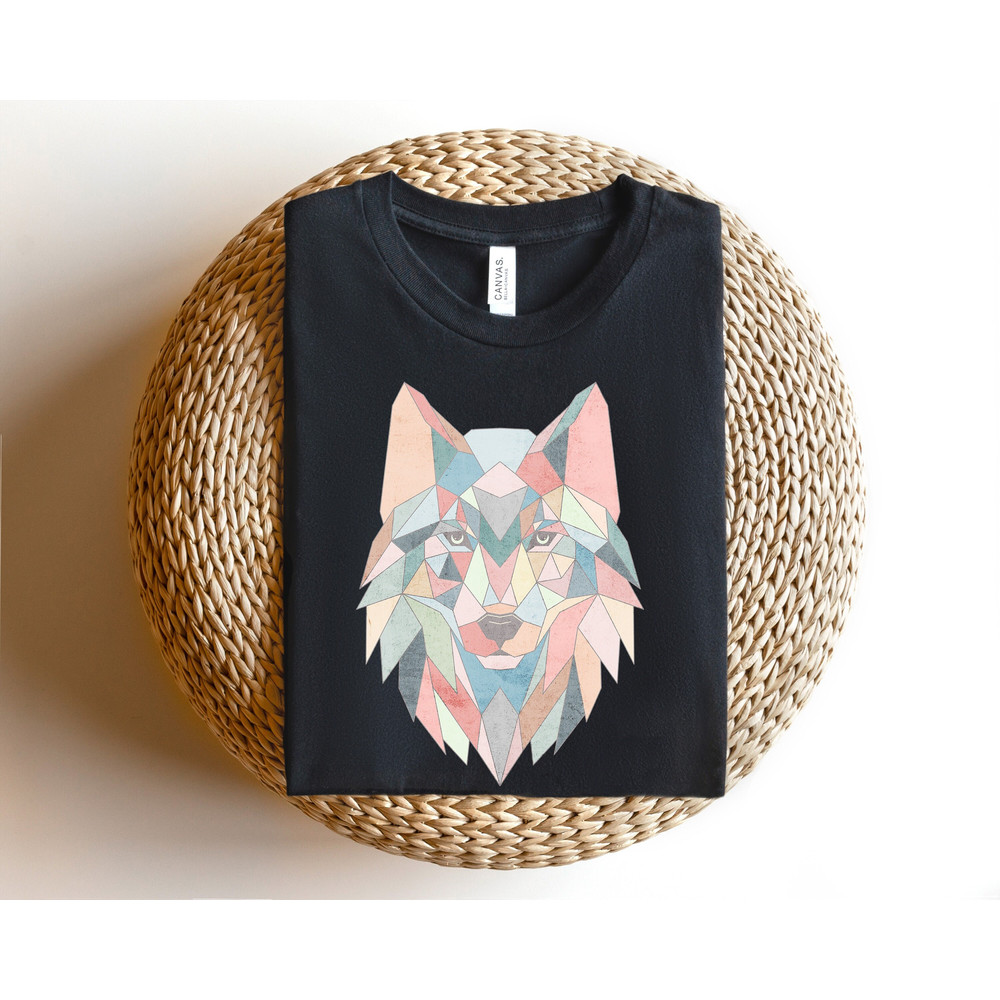 Wolf Abstract Graphic Shirt,VSCO Wolf Shirt,Animal Print Shirt,Wolf Tshirt,Vintage Wolf Shirt,Howling Wolf Gift,Wolf Lover,Sarcastic Shirt - 1.jpg