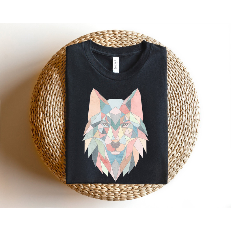 Wolf Abstract Graphic Shirt,VSCO Wolf Shirt,Animal Print Shirt,Wolf Tshirt,Vintage Wolf Shirt,Howling Wolf Gift,Wolf Lover,Sarcastic Shirt - 1.jpg