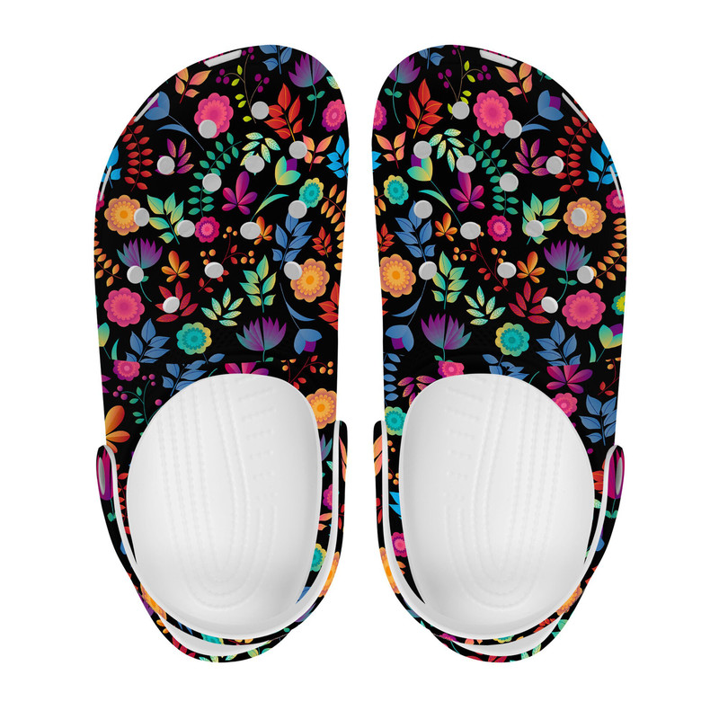 Clogs, Crocs for Women, Girls Crocs, Floral Crocs, Colorful Womens Clogs, Girls Crocs, Summer Shoes, Boho Shoes.jpg