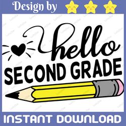 hello first grade, pencil, pencil svg, hello, hello svg, first grade svg, grade svg, back to school svg, first svg