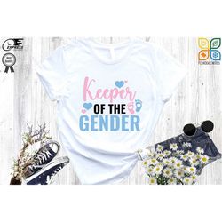 keeper of the gender shirt, keeper of the gender, shirt for gender reveal, gender reveal shirt, gender reveal party shir