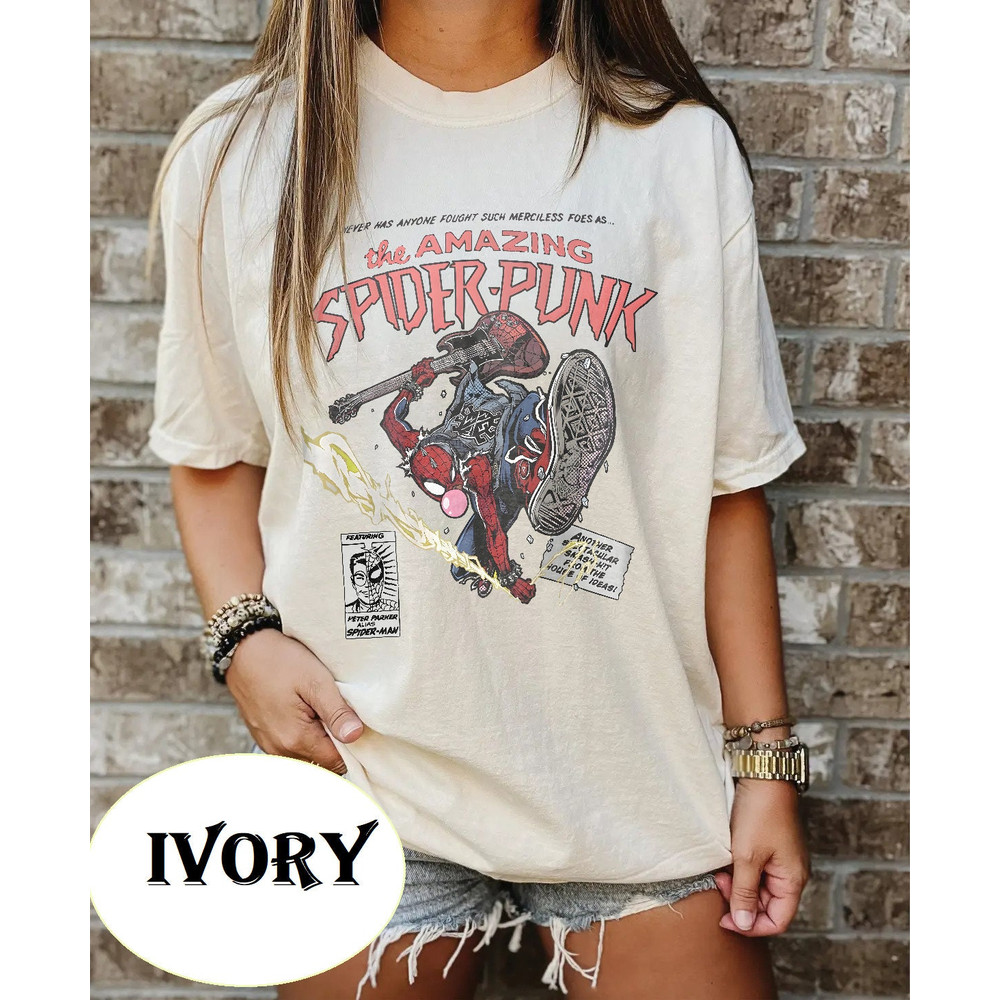 Comfort ColorsĀ® Spider-Punk Tshirt, Spider Man Across The Spider Verse Tee, Spider Verse Team Shirt, Spider Cat Tshirt, Spider-Punk Shirt - 2.jpg
