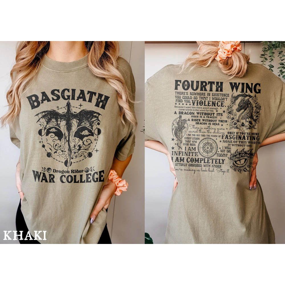 Fourth Wing Shirt, Dragon Rider Shirt, Basgiath War College Shirt, Violet Sorrengail Xaden Riorson Fantasy Bookish Shirt,The Empyrean Series - 5.jpg