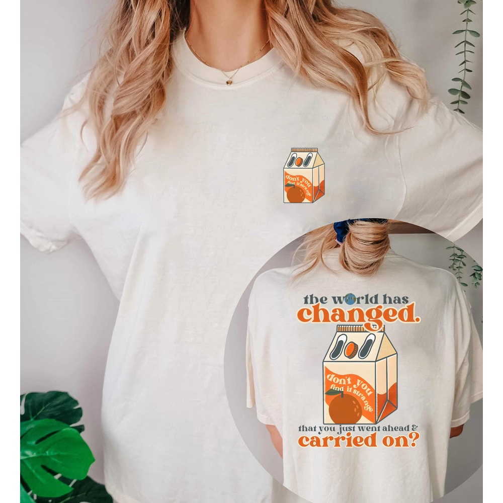 Orange Juice shirt, Vintage Stick Season Summer Tour 2023 Tshirt, Sticky Season tour Shirt, The View Between Villages Tshirt, Folk Pop Music - 2.jpg