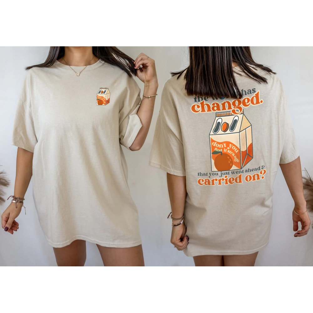 Orange Juice shirt, Vintage Stick Season Summer Tour 2023 Tshirt, Sticky Season tour Shirt, The View Between Villages Tshirt, Folk Pop Music - 3.jpg