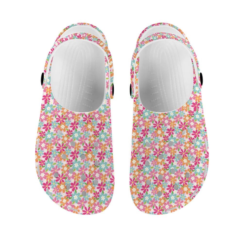 Clogs, Womens Crocs, Girls Crocs, Spring Flowers Crocs, Gardners Crocs, Nature Lover Crocs, Pretty Flowered Crocs.jpg