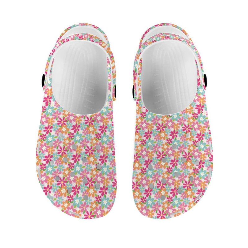 Clogs, Womens Crocs, Girls Crocs, Spring Flowers Crocs, Gardners Crocs, Nature Lover Crocs, Pretty Flowered Crocs.jpg