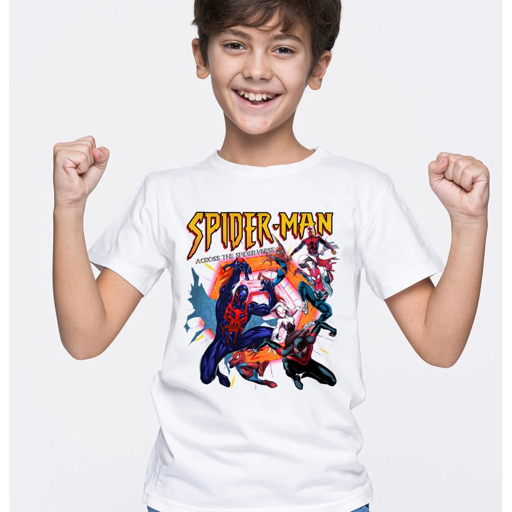 Spider-Man Shirt, Spider Man Across The Spider Verse Youth Tshit, Spider Punk Shirt, Spider Cat Tshirt, Marvel Shirt, Gift For Marvel's Fans - 1.jpg