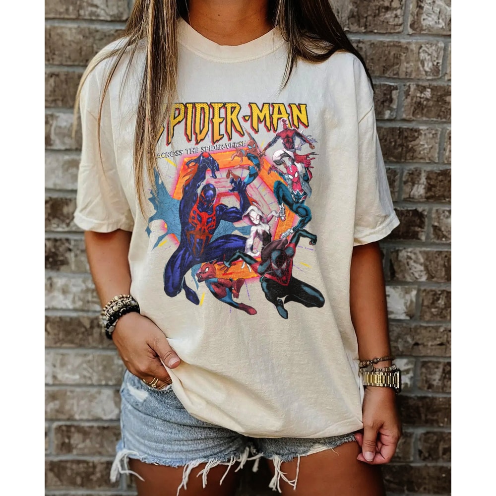 Spider-Man Shirt, Spider Man Across The Spider Verse Youth Tshit, Spider Punk Shirt, Spider Cat Tshirt, Marvel Shirt, Gift For Marvel's Fans - 2.jpg