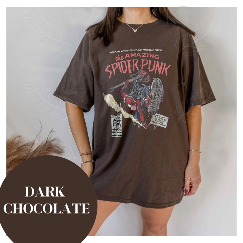 Spider-Punk Shirt, Spider Man Across The Spider Verse Tee, Spider Verse Team Shirt, Spider Cat Tshirt, Marvel Shirt, Gifts For Marvel's Fans - 2.jpg