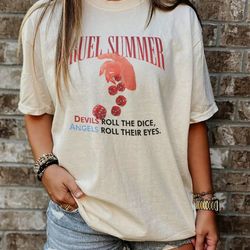 vintage cruel summer shirt, cruel summer tee, taylor lover album, music tour shirt, devils roll the dice angels roll the