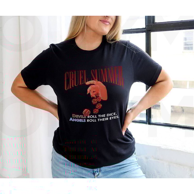 Vintage Cruel Summer Shirt, Cruel Summer Tee, Taylor Lover Album, Music Tour Shirt, Devils roll the dice Angels roll their eyes, ERAS 2023 - 3.jpg