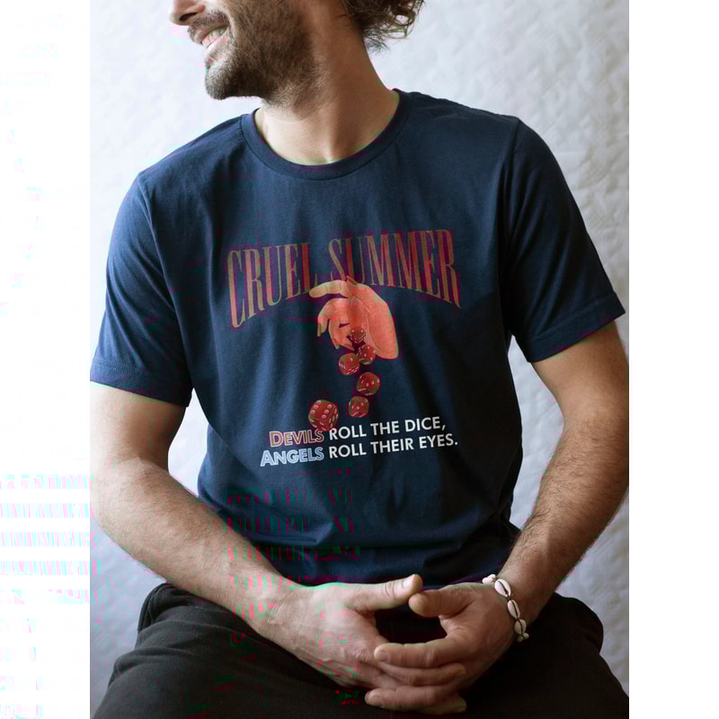 Vintage Cruel Summer Shirt, Cruel Summer Tee, Taylor Lover Album, Music Tour Shirt, Devils roll the dice Angels roll their eyes, ERAS 2023 - 5.jpg