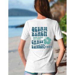 ocean beach sweatshirt, siesta beach shirt, trendy aesthetic t-shirt, positive coconut girl, ca surf tee, women y2k, wor