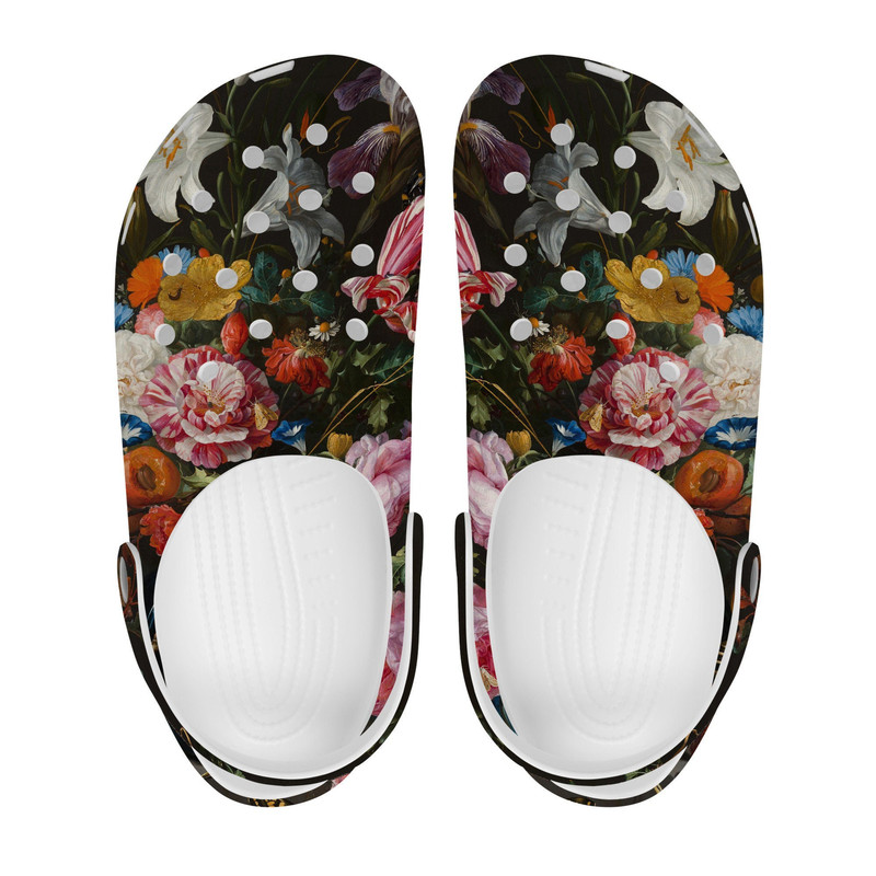 Crocs-Style Clogs Colorful Flowers Comfortable and Stylish Unique and Colorful Slip-On Crocs Shoes for Men, Women and Kids Garden Shoes.jpg