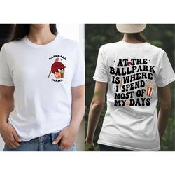 at the ballpark is where i spend most of my days shirt, baseball mom shirt, baseball mom sweatshirt, baseball shirt, boy