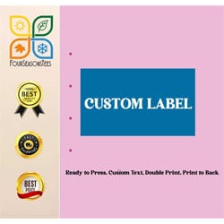 special design, ready to press, custom text, double print