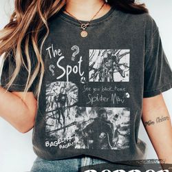 comfort colors the spot shirt, vintage the spot tee, spider-man across the spider-verse shirt, marvel spiderman tee, mar