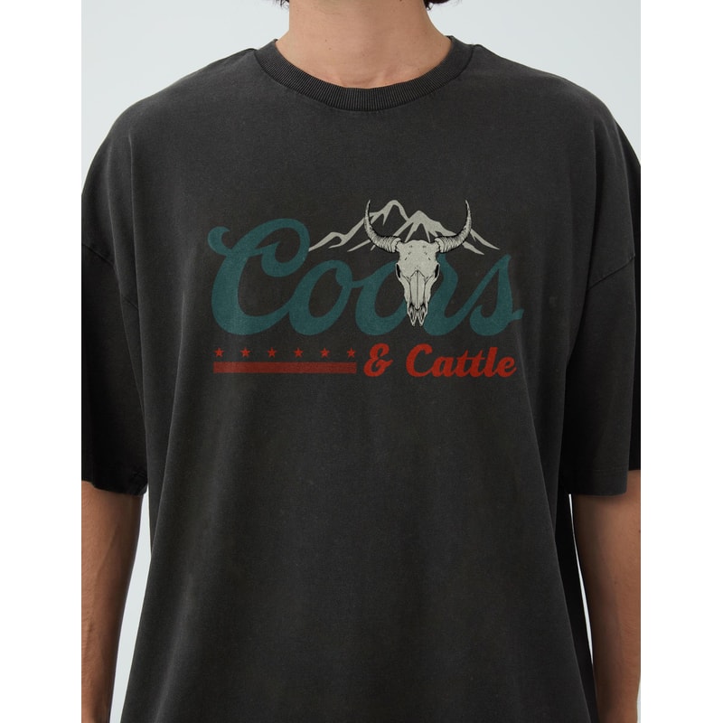 Coors Cowboy Tshirt, Mens Beer shirt, Coors and Cattle Cowboy tee, Western Rodeo, Coors Beer shirt, Western t-shirt, Vintage Cowboy tshirt - 4.jpg