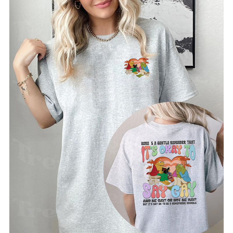 It’s Ok To Say Gay Shirt, Say Gay Shirt, Pride Rainbow Tee LGBTQ Shirt, Pride Month Shirt, LGBT Pride, Gifts For LGBT Friends, Lesbian Shirt - 4.jpg