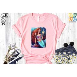 the little mermaid, ariel shirt, disney princess shirt, the little mermaid shirt, ariel princess shirt, mermaid under th