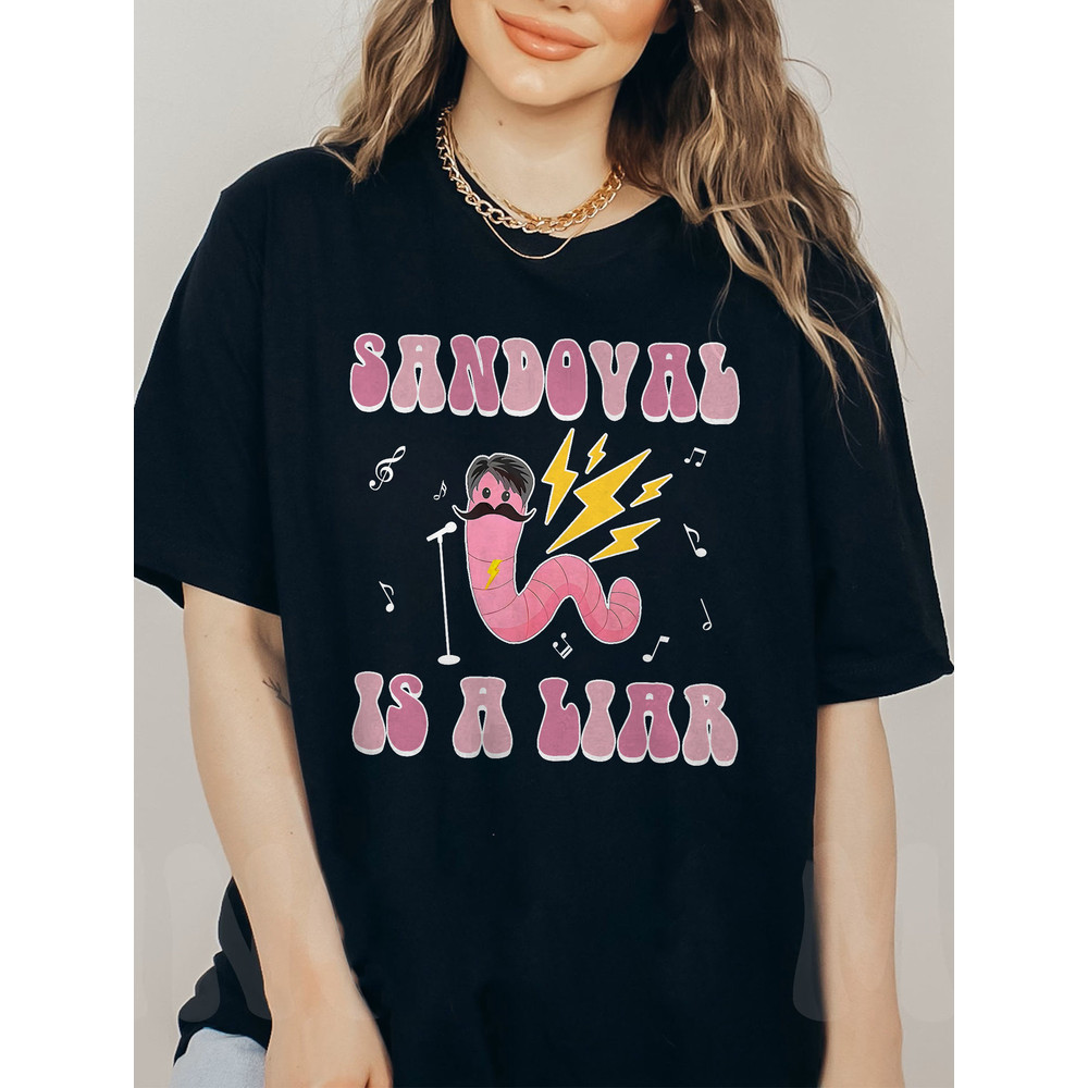 Sandoval's A Liar Shirt, Worm With A Mustache Shirt, Funny Tom Sandoval Shirt, Send It To Darrell, Scumbag Cheater's Lounge, Vanderpump Rule - 4.jpg