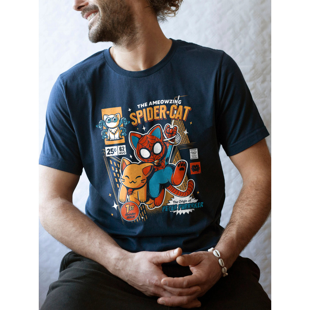 Spider Cat Tshirt, Spider Man Across The Spider Verse Shirt, Spider Verse Team Shirt, Marvel Shirt, Spiderman Shirt, Gifts For Marvel's Fans - 5.jpg