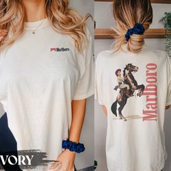 vintage marlboro cowboy wild west premium t-shirt,marlboro cigarettes tee, cowboy apparel, marlboro cowboy shirt, marlbo