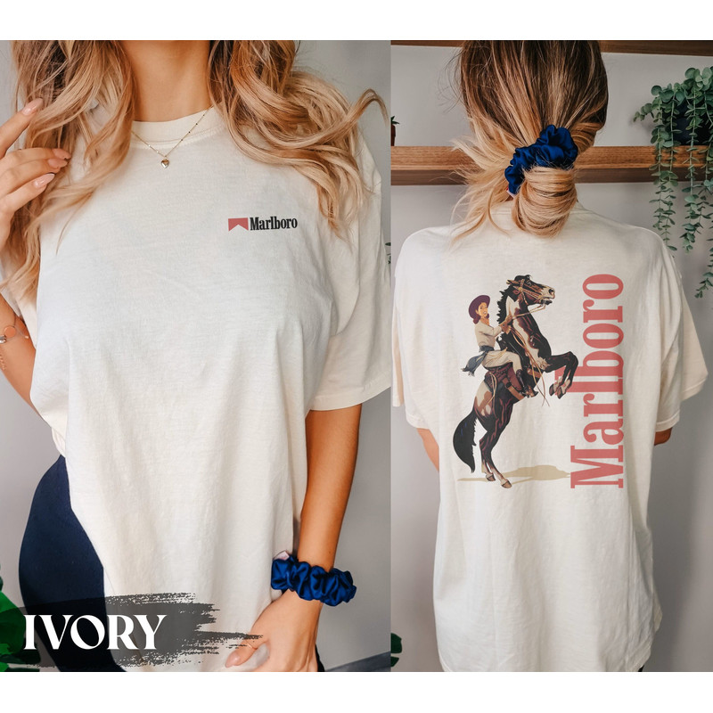 Vintage Marlboro Cowboy Wild West Premium T-shirt,Marlboro Cigarettes Tee, Cowboy Apparel, Marlboro Cowboy Shirt, Marlboro Cowboy Unisex Tee - 1.jpg
