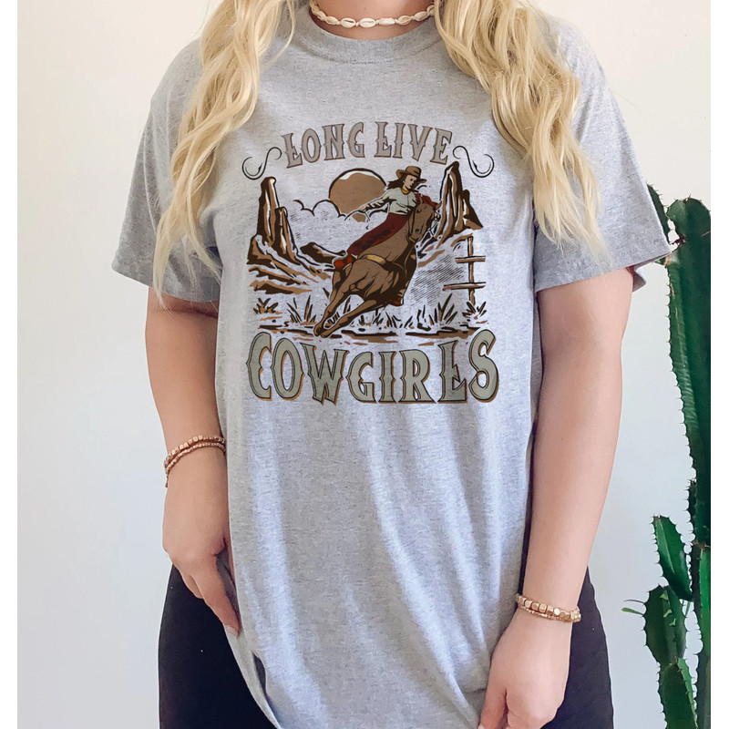 Vintage Long Live Cowgirls Tshirt, Western Cowgirl shirt, vintage cowgirl, Vintage western shirt, Wallen western Tshirt, Country music shirt - 4.jpg