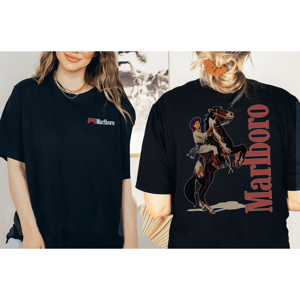 Vintage Marlboro Cowboy Wild West Premium T-shirt,Marlboro Cigarettes Tee, Cowboy Apparel, Marlboro Cowboy Shirt, Marlboro Cowboy Unisex Tee - 4.jpg