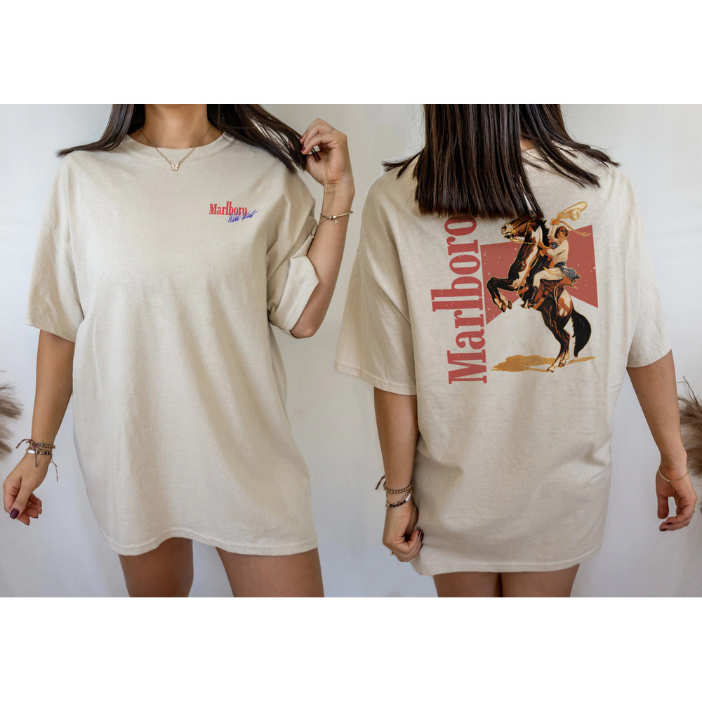 Vintage Marlboro Cowboy Wild West Premium T-shirt,Marlboro Cigarettes Tee, Cowboy Apparel, Marlboro Cowboy Shirt, Marlboro Cowboy Unisex Tee - 4.jpg