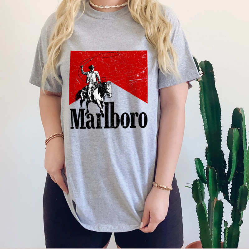 Vintage Marlboro Cowboy Wild West Premium T-shirt,Marlboro Cigarettes Tee, Cowboy Apparel, Marlboro Cowboy Shirt, Marlboro Cowboy Unisex Tee - 4.jpg