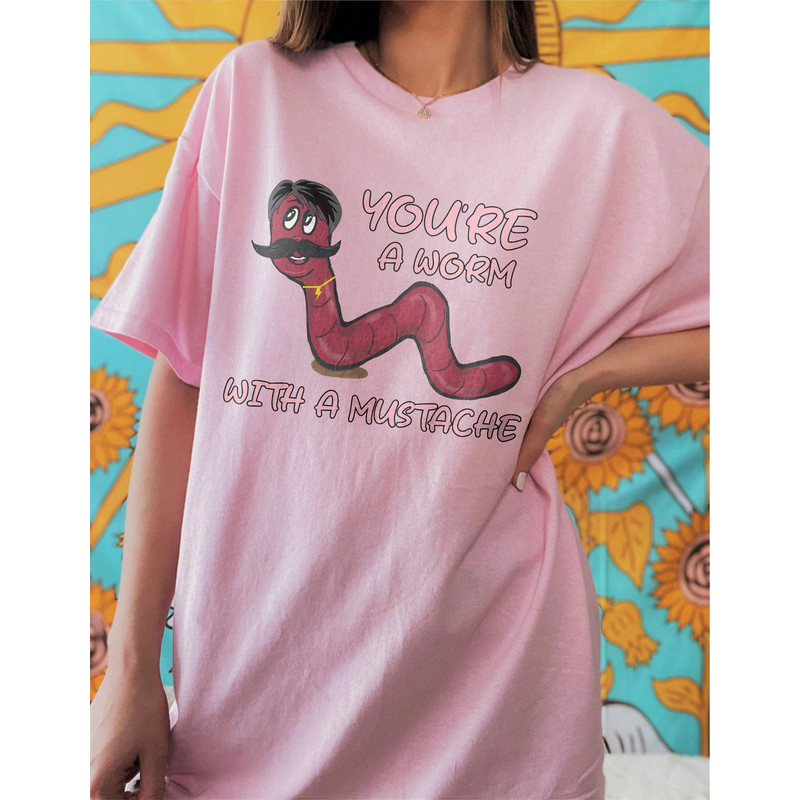 You're A Worm With A Mustache Tee, James Kennedy VPR Tshirt, Vanderpump Rules, Team Ariana, Bravo, Scandoval, Gift For Her, Women's Clothing - 4.jpg