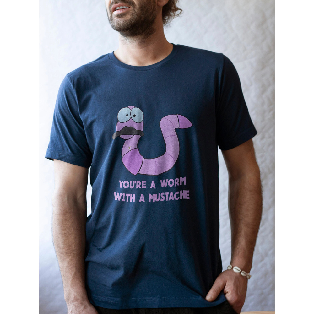 You're A Worm With A Mustache Tee, James Kennedy VPR Tshirt, Vanderpump Rules, Team Ariana, Bravo, Scandoval, Gift For Her, Women's Clothing - 5.jpg