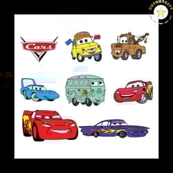 cars lightning mc queen bundle svg