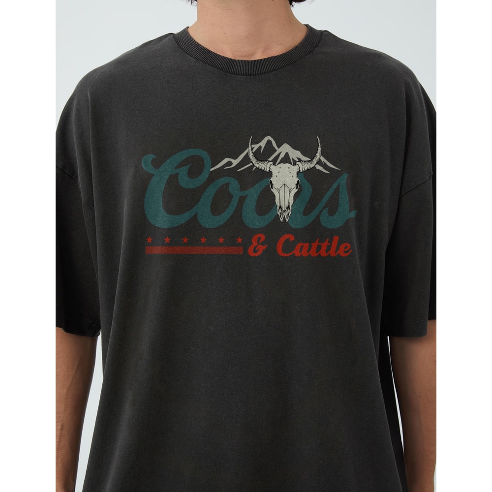 Coors Cowboy Tshirt, Mens Beer shirt, Coors and Cattle Cowboy tee, Western Rodeo, Coors Beer shirt, Western t-shirt, Vintage Cowboy tshirt - 4.jpg