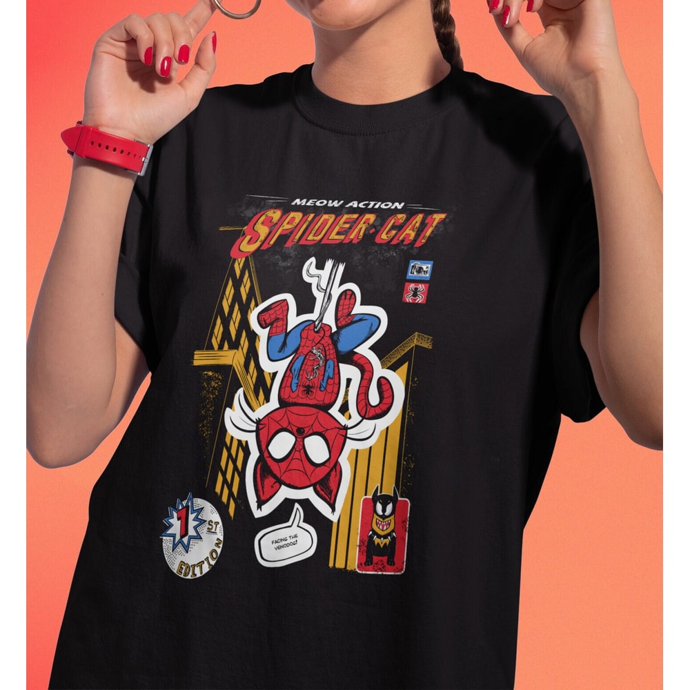 Spider Cat Tshirt, Spider Man Across The Spider Verse Shirt, Spider Verse Team Shirt, Marvel Shirt, Spiderman Shirt, Gifts For Marvel's Fans - 2.jpg
