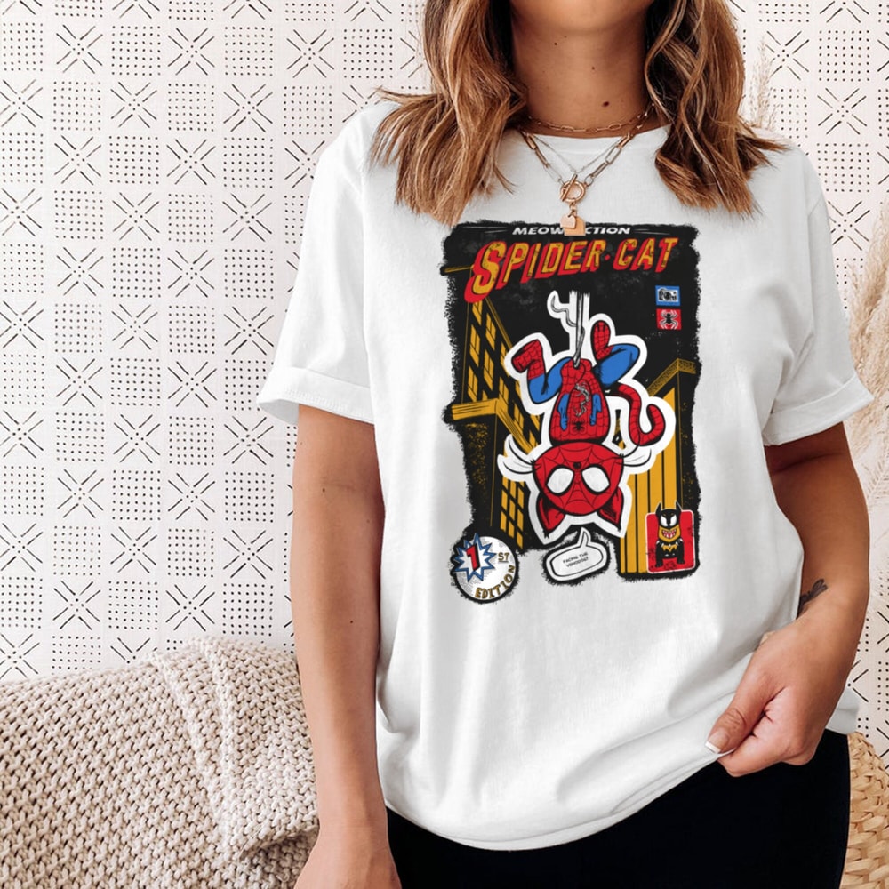 Spider Cat Tshirt, Spider Man Across The Spider Verse Shirt, Spider Verse Team Shirt, Marvel Shirt, Spiderman Shirt, Gifts For Marvel's Fans - 3.jpg
